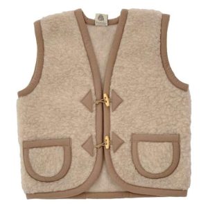 Wollen Bodywarmer - Beige (Alwero)